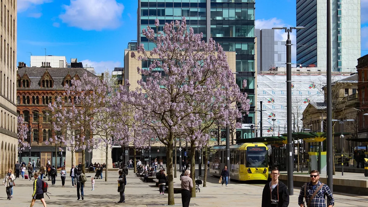 St Peters Square Manchester city centre