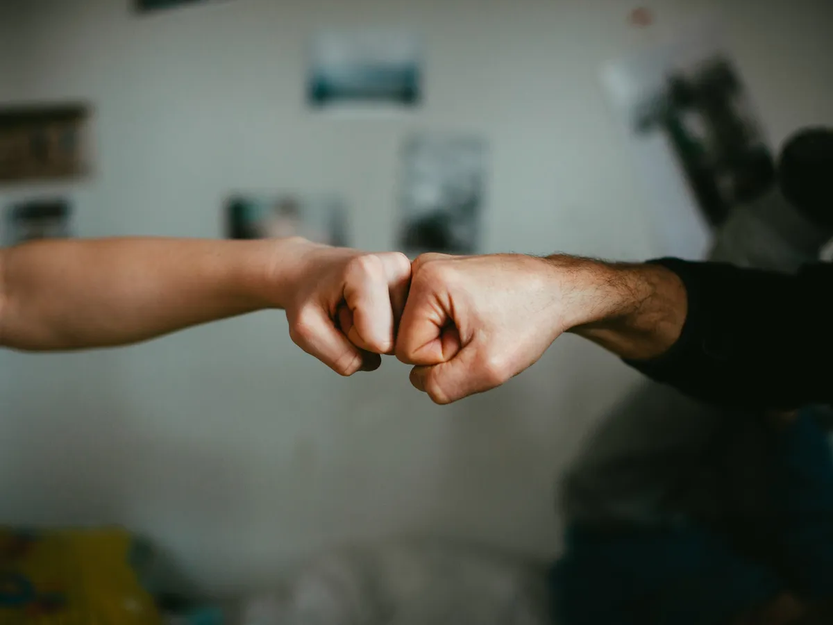 Fist bump introduction
